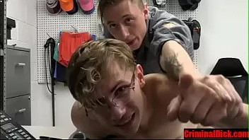 Play Pervert caught filming gets rammed in his tight virgin hole by a verbal cop- criminaldick.com